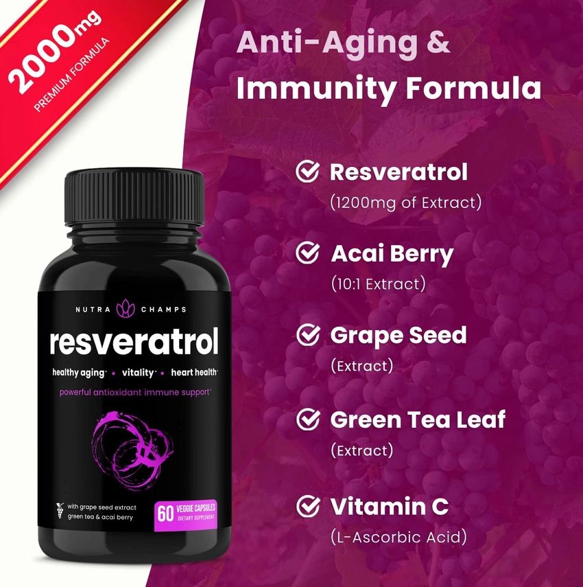 Resveratrol (60 Capsules) - Image 4