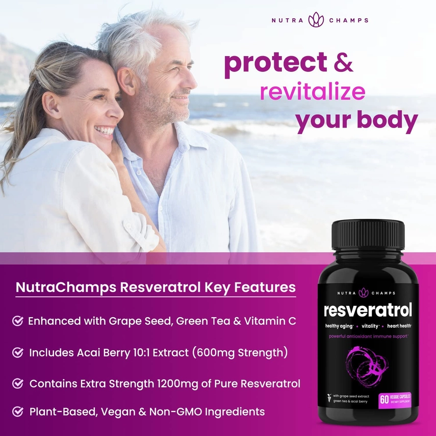 Resveratrol (60 Capsules) - Image 6